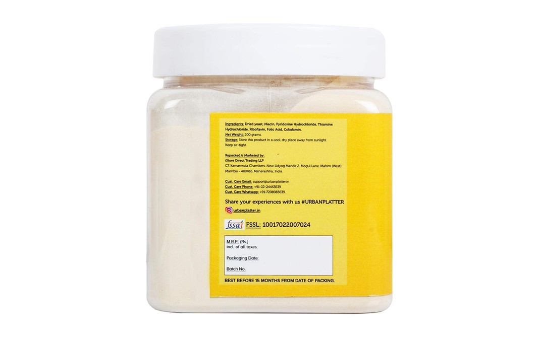 Urban Platter Vega Nutritional Yeast Extract Powder   Plastic Jar  200 grams